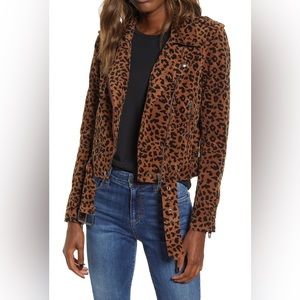 Blank NYC Leopard Corduroy Motto Jacket